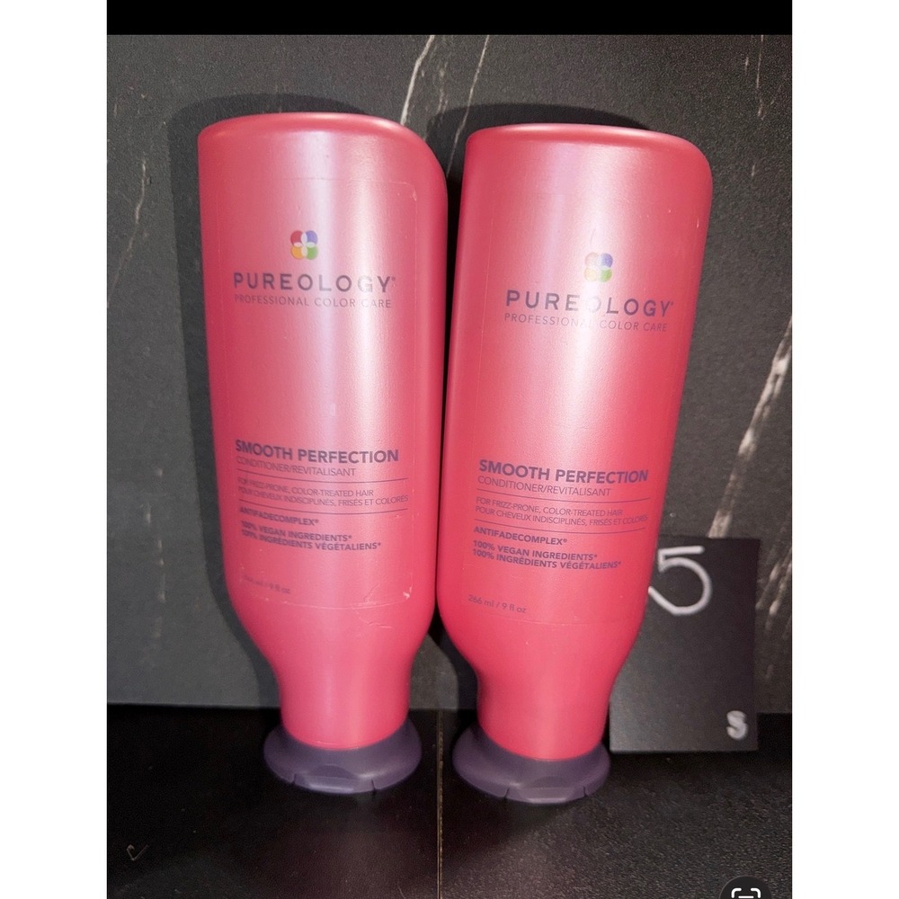 Pureology Smooth Perfection Conditioner 9 fl oz Hair Vegan‎ Antifade set of 2